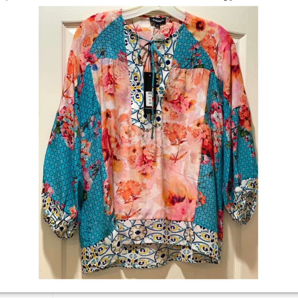 Tolani Silk Tanya top XS